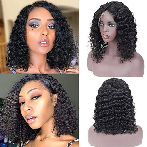serwell 13x4 HD Lace Front Wigs Human Hair Pre Plucked Straight Lace Front Wigs For Black Women Human Hair Glueless Transparent Frontal Wigs Human Hair Bleached Knots 150% Density 16 Inch