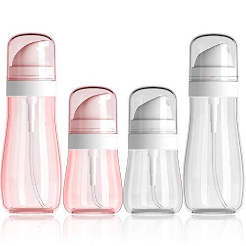Ameene Small Spray Bottles, Travel Spray Bottles for Cleaning Solutions, Hair Spray, Alcohol Spray and Essential Oils. (4 Packs, 1.7 oz / 3.4 oz)