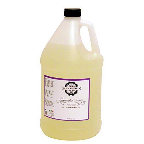 Rustic Strength Liquid hand soap, Lavender Fields, 128oz refill