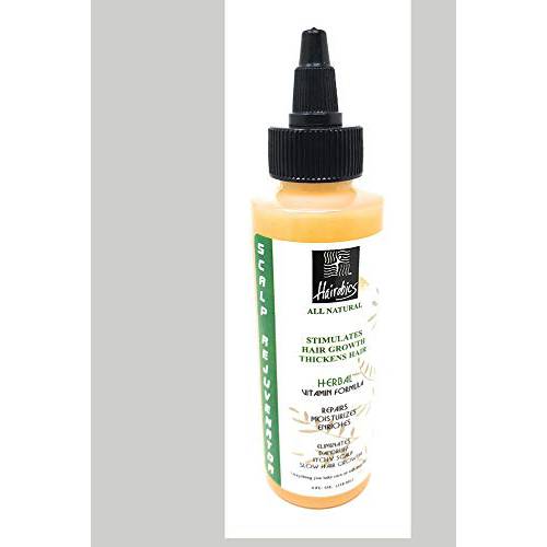 Hairobics Scalp Rejuvenator Oil for Dry Hair, Itchy Scalp, Dandruff, Repairs and Moisturizes Hair, and Slow Growth 4OZ