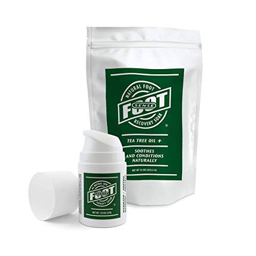 Tea Tree Oil Foot Soak & Skin Cream Restorative Bundle - 100% Natural - Made in USA