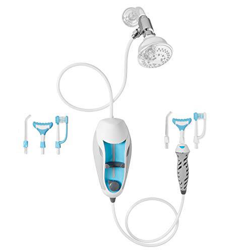 ToothShower Water Flosser for Teeth Couples Suite (2) Water Pick Dental Flossers, (2) Irrigating Toothbrush (2) Gum Massager Accessories