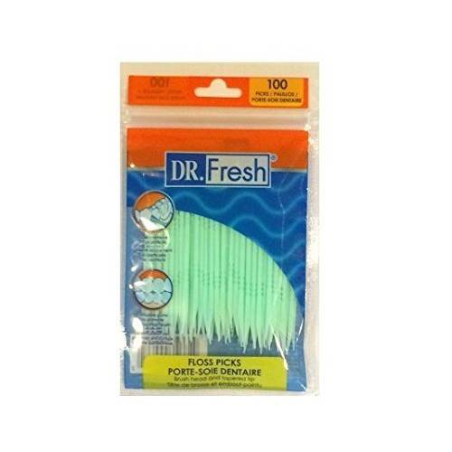 10 pk (100 ct each) Soft Bristle Dental Floss Picks, Interdental Brush, Toothpicks, Flexible Deep Clean