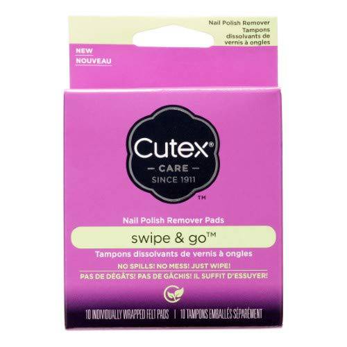 Cutex Swipe and Go Nail Polish Remover Pads (Pack of 4)