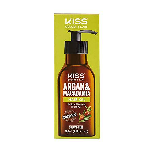 Kiss Argan & Macademia Reparative Hair Oil Serum 100mL (3.38 US fl.oz.)