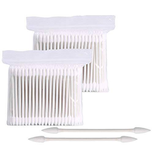 800 Count Double Tipped Cotton Swabs 3 Inch Pointed Tip Ear Swabs with Paper Sticks Cotton Buds Cotton Tipped Applicator