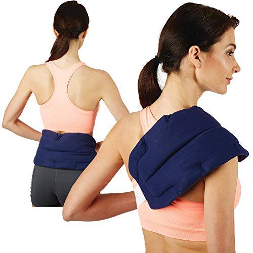 Bed Buddy Back Wrap Heat Pad - Microwaveable Heating Pad - Moist Heating Pad and Cold Pack for Back Pain, Back Pain, Neck Pain, Muscle Pain