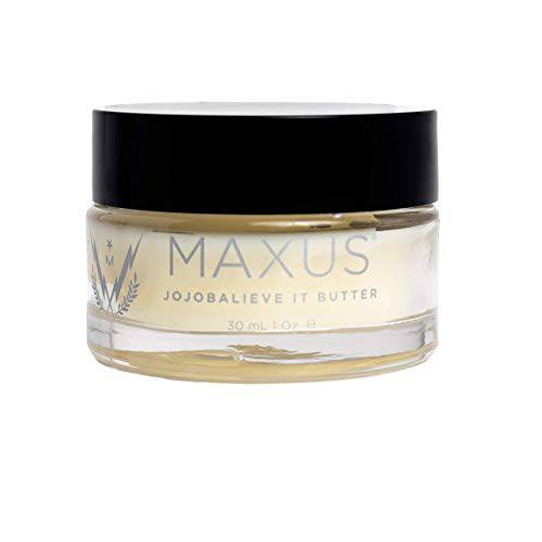 Maxus Nails Jojoba Butter, Cuticle & Dry Skin with All Natural Hemp Seed, Lavender Oils & Vitamin E, Vegan & GMO-Free, Strengthens Nails & Cuticles, Stops Splits & Cracks, 1 oz