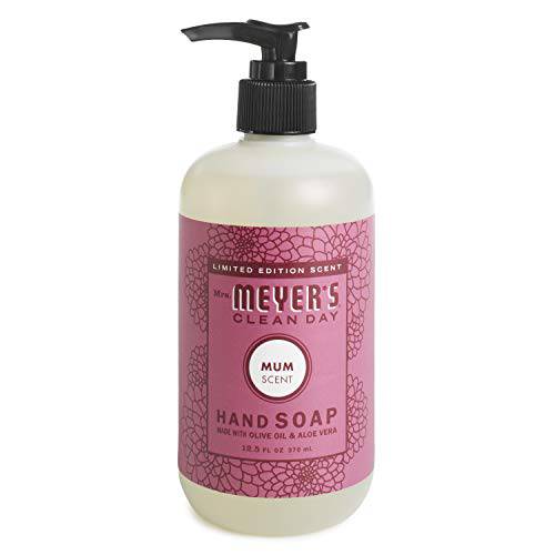 Mrs. Meyer’s Hand Soap, Made with Essential Oils, Biodegradable Formula, Mum, 12.5 fl. oz