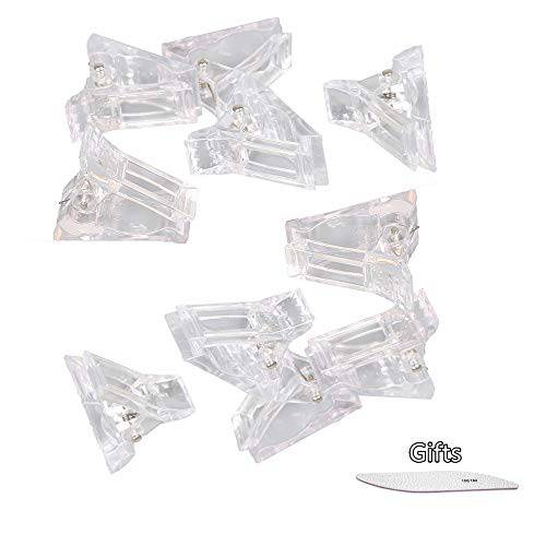 10Pcs Nail Tips Clip For Quick Building Polygel Nail Forms DIY Manicure Tool Finger Nail Extension kit And Builder Clamps Manicure Nail Art Tool
