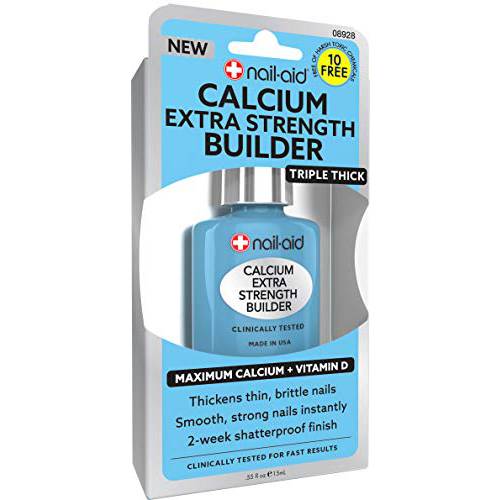 NAIL-AID Calcium Extra Strength Builder Hardener 0.55 Fluid Ounce