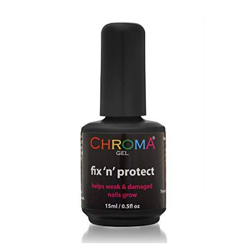 Chroma Gel Fix’n’Protect - Nail Treatment - creates a strong barrier to protect and encourage strong nail growth.