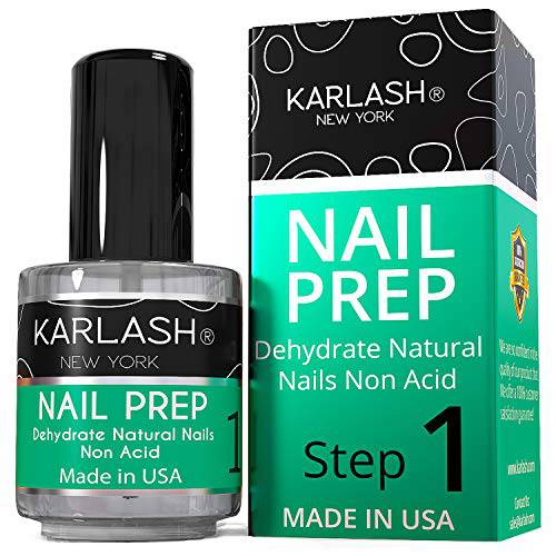 Karlash Professional Natural Nail Prep Dehydrate,Nails Superior Bonding Primer for Acrylic Powder and Gel Nail Polish 0.5 oz 1pcs For Dual-use,Fast Dry Dehydrator Base Varnish Manicure Bonder Liquid.