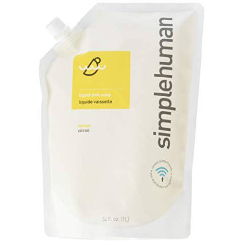 simplehuman Citrus Blossom Dish Soap Refill Pouch, 34 Fl Oz, Pack of 6