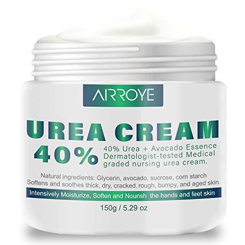 Urea 40% Foot Cream with 2% Plus Salicylic Acid， Foot Cream for Dry Cracked Heels - best Callus Remover For Feet & Hands, Natural Moisturizes Nourishes Softens Dry, Rough, Cracked, Dead Skin