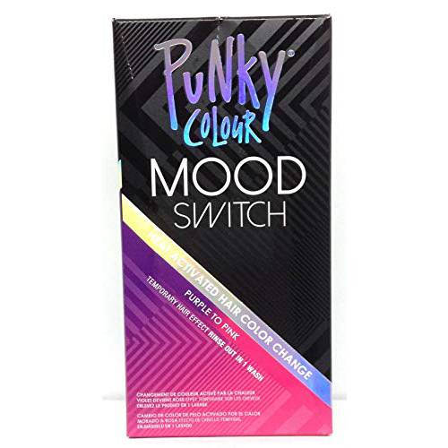 Punky Colour Purple to Pink Mood Switch Heat Activated Hair Color Change, Temporary Hair Effect