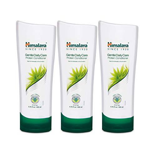 Himalaya Gentle Daily Care Protein Conditioner for Smooth, Shiny, Tangle-Free Hair, 6.76 oz, 3 Pack
