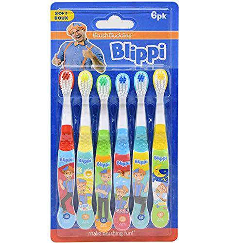 Blippi 6-Pack Manual Toothbrushes