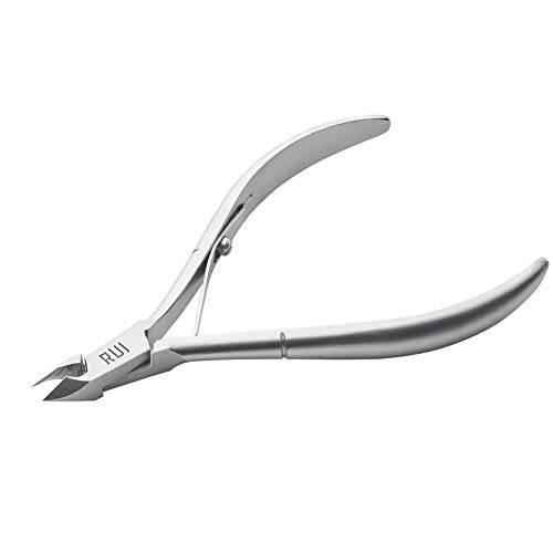 Rui Smiths Professional Cuticle Nippers | Precision Surgical-Grade Stainless Steel Cuticle Trimmer, French Handle, Single Spring, 6mm Jaw (Full Jaw)