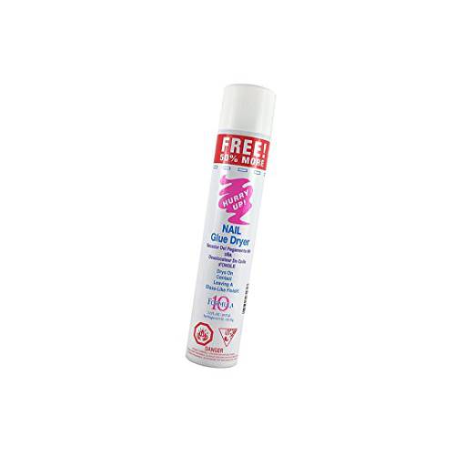 Nail Glue Spray Dryer Drys On Contact Leaving A Glass Like Finish 10 Formula | size 7.2 fl oz