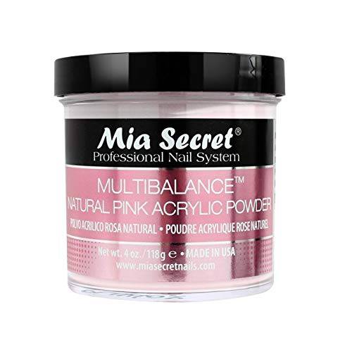 Mia Secret Acrylic Powder Multi Balance Natural Pink - 4 Oz