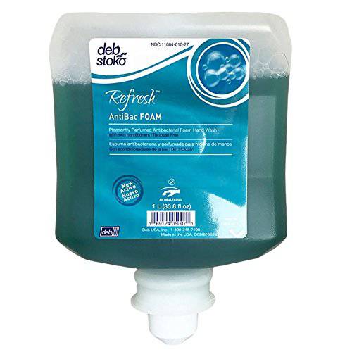 Deb Stoko Refresh AntiBac foam Antibacterial handwash ANT1L 1 liter Box of 6