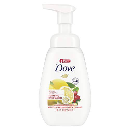 Dove Foaming Hand Wash Lemon & Goji Berry Effectively Washes Away Bacteria while Nourishing Your Skin 6.8 Ounce (Pack of 4)