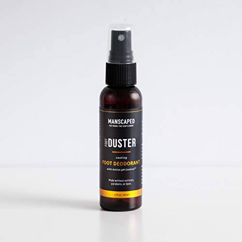MANSCAPED® The Foot Duster™, Men’s Cooling Foot Deodorant Spray, Featuring Tea Tree Oil and Our Signature MANSCAPED™ Scent