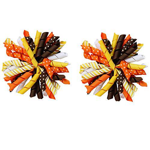 juDanzy 2 Pack of Thanksgiving Korker Hair Clips