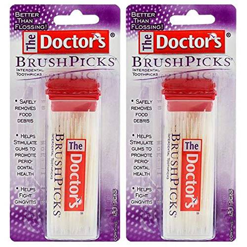The Doctor’s Brushpicks, Interdental Toothpicks, 120 Count (Pack of 2)
