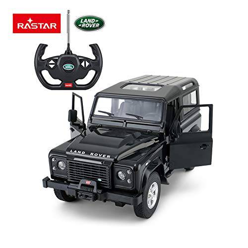 RASTAR Radio Remote Control 1/14 Scale Land Rover Denfender Licensed RC Model Car (Black)