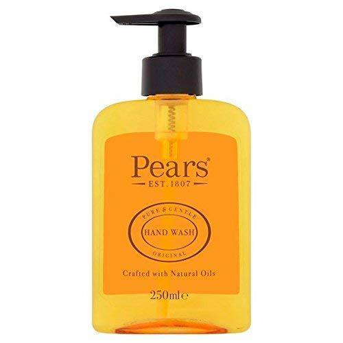 Pears Pure & Gentle with Natural Oils Hand Wash | 98% Pure Glycerin Soap and Moisturizing Liquid Hand Soap for Dry Hands with Natural Essential Oils | Pack of One | 250 ML
