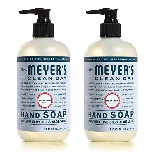 Mrs. Meyer’s Liquid Hand Soap, Snowdrop, 12.5 OZ (Pack - 2)