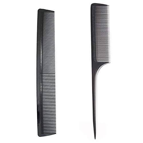 Hair Cutting Combs, Fine Comb & Parting Comb, Barber Styling Combs for Women, Men, Anti Static Heat Resistant Comb For All Hair Types, 2 Pack