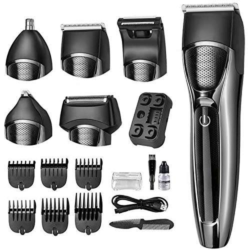 Hair Clippers for Men, Professional Hair Trimmer Zero Gapped T-Blade Trimmers Cordless Rechargeable Edgers Clippers Electric Beard Trimmer Shaver Hair Cutting Kit with LED Display