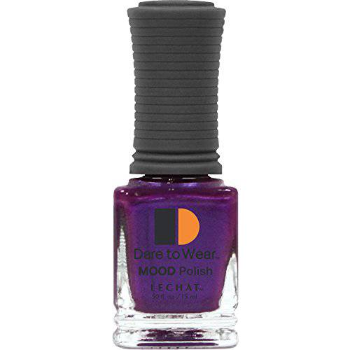 LeChat - Dare to Wear Mood Nail Lacquer - Midnight Pearl - (0.5 Ounce) - Frost Finish - Changes with Temperature - Long Lasting