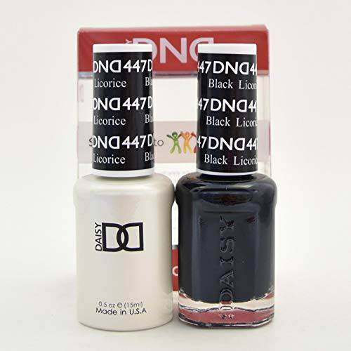 DND Gel Set (DND 447 Black Licorice)