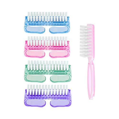 Sstyle Nail brushes for cleaning Fingernail brush Pedicure Manicure brush for Men and Women(5Pcs pack)