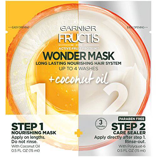 Garnier Fructis Wonder Mask Treatment, Coconut Coconut 1 Fl Oz