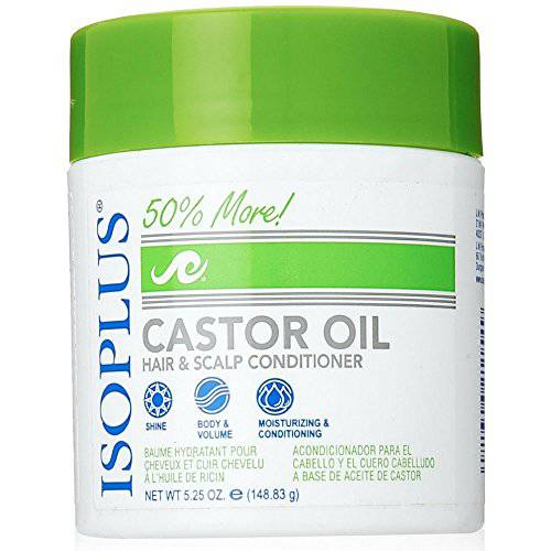 Isoplus Castor Oil Hair/Scalp Conditioner, 5.25 Ounce (Pack of 2)