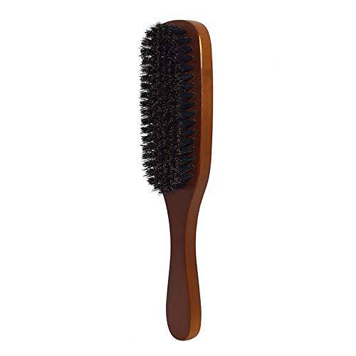 Beard Brush 100% Boar Bristle Hair Brush Beard Straightener Brush Make Beard Soften Clean Durable Wood Handle for itchy beard