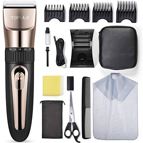 Hair Clippers - Professional Hair Clippers for Men, Men’s Beard Trimmer for Hair Cutting, Electric Hair Trimmer for Men Haircut, Cordless Rechargeable Hair Cutting Kit for barbers with LED Display