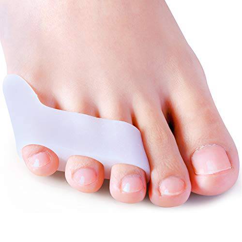 Sumiwish 10 Pack Pinky Toe Separator, Gel Toe Separators for Overlapping Toe, Curled Pinky Toe Correct and Protect