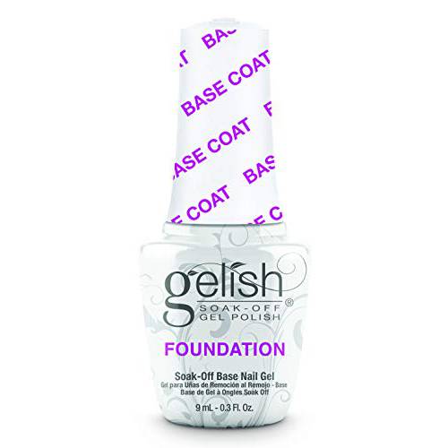 Gelish MINI Foundation Base Coat LED Gel Polish, Base Coat For Gel Nails, Base Coat For Nails, 0.3 oz.
