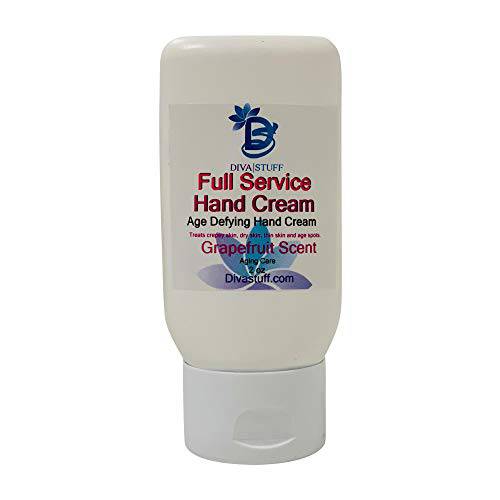 Diva Stuff Full Service Age Defying Hand Cream, For Crepey Skin , Thinning Skin and Dry Skin, Grapefruit Scent
