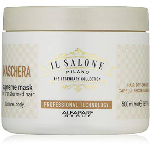 Il Salone Milano The Legendary Collection Alfaparf Group Professional Supreme Mask for Dry To Damaged Hair - 17.20 Oz. / 500ml