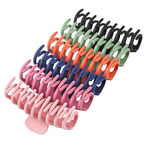 Molizummy 6Pcs Large Hair Claw Clips for Women Girls, Big Matte No-slip Banana Hair Clip, Cute Hair Clips Hair Styling Accessories, Strong Hold for Thick & Thin Hair