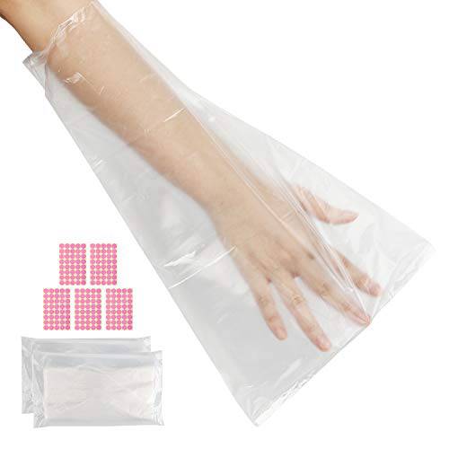Segbeauty Paraffin Wax Bags for Hands and Feet, 200 Counts Plastic Paraffin Wax Liners, Therapy Wax Refill Socks and Gloves Paraffin Bath Mitts Covers for Therabath Wax Treatment Paraffin Wax Machine
