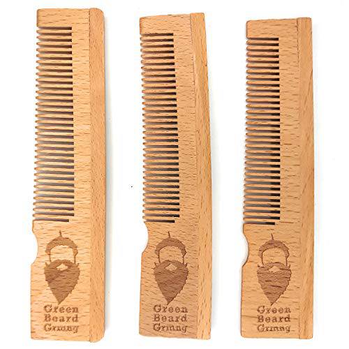 Naturally Normal Bamboo Pocket Comb (3-Pack) – Sustainable Wood Combs that Plant Trees by Green Beard Grmng