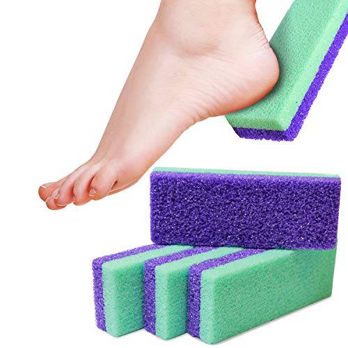 Maccibelle Salon Foot Pumice and Scrubber for Feet and Heels Callus and Dead Skins, Safely and Easily Eliminate Callus and Rough Heels (Pack of 4)